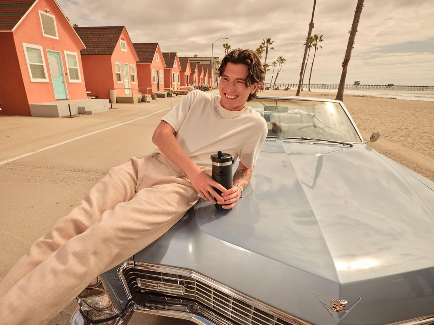 Iceflow 2.0 Flip Straw Tumbler with Handle 30 Oz | Twist on Lid and Flip up Straw | Leak Resistant Water Bottle | Insulated Stainless Steel | Bpa-Free | Black 2.0