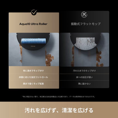 【BLACK FRIDAY 2025】Dreame ドリーミー Aqua10 Ultra Roller ロボット掃除機 掃除の新基準｜かしこく巡回・段差乗り越え・モップ自動洗浄