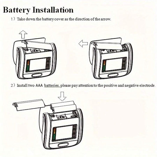 تخفيضات تصل إلى 🔥 جهاز قياس ضغط الدم الرقمي للمعصم - شاشة LCD، صوت، حقيبة محمولة