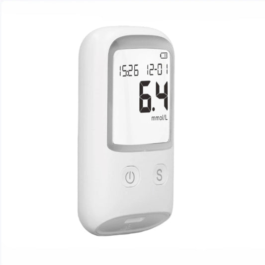 طقم جهاز قياس نسبة الجلوكوز - شاشة LCD، 25 شريط اختبار، و25 إبرة وخز متضمنة