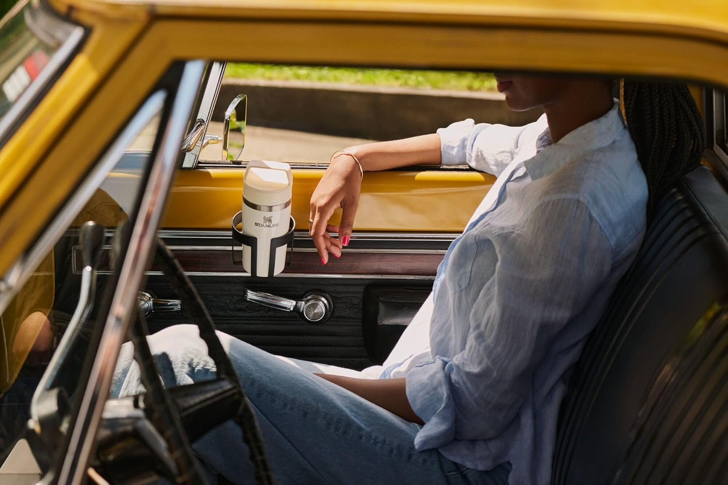 Cafe to Go Travel Mug 16 Oz | Leakproof Two-Part Drink through Lid | Tumbler Cup for Coffee, Tea and Drinks | Insulated Stainless Steel Coffee Mug | Bpa-Free | Frost