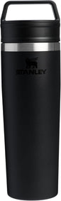 Cafe to Go Travel Mug 16 Oz | Leakproof Two-Part Drink through Lid | Tumbler Cup for Coffee, Tea and Drinks | Insulated Stainless Steel Coffee Mug | Bpa-Free | Frost