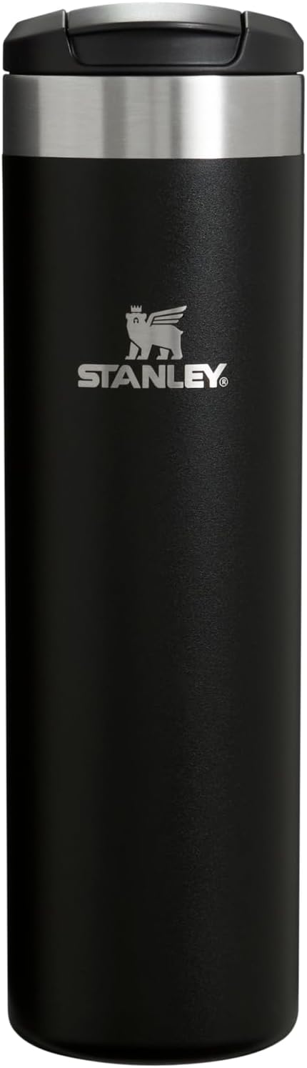 Aerolight Transit Bottle 20 Oz | Locking Drink through Lid | Leak Resistant Water Bottle or Coffee Travel Mug | Lightweight Insulated Stainless Steel | Bpa-Free | Black