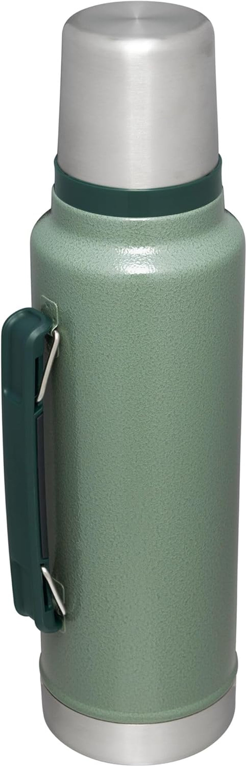 Classic Legendary Vacuum Bottle 1.5 Qt | Wide Mouth with Leakproof Cup Lid | Keep Drinks Hot or Cold | Packable for Travel | Insulated Stainless Steel Thermos | Bpa-Free | Hammertone Green