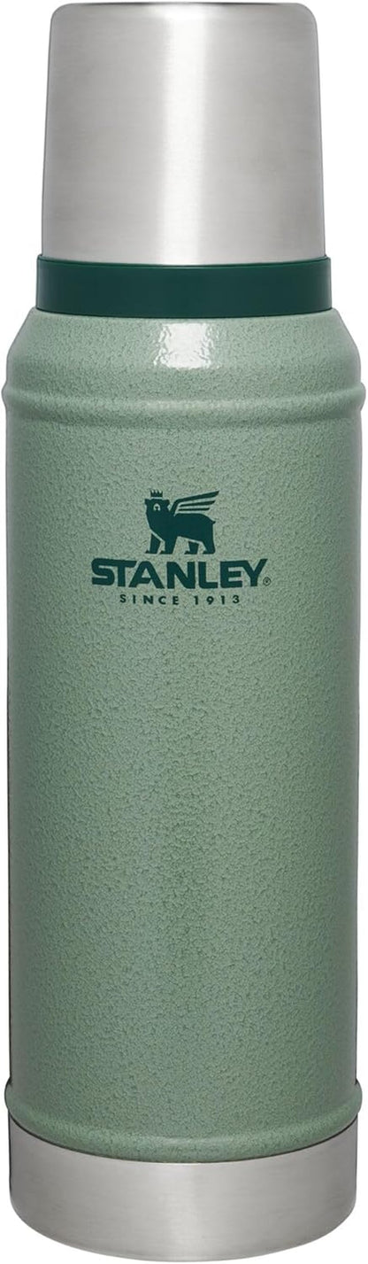 Classic Legendary Vacuum Bottle 1.5 Qt | Wide Mouth with Leakproof Cup Lid | Keep Drinks Hot or Cold | Packable for Travel | Insulated Stainless Steel Thermos | Bpa-Free | Hammertone Green