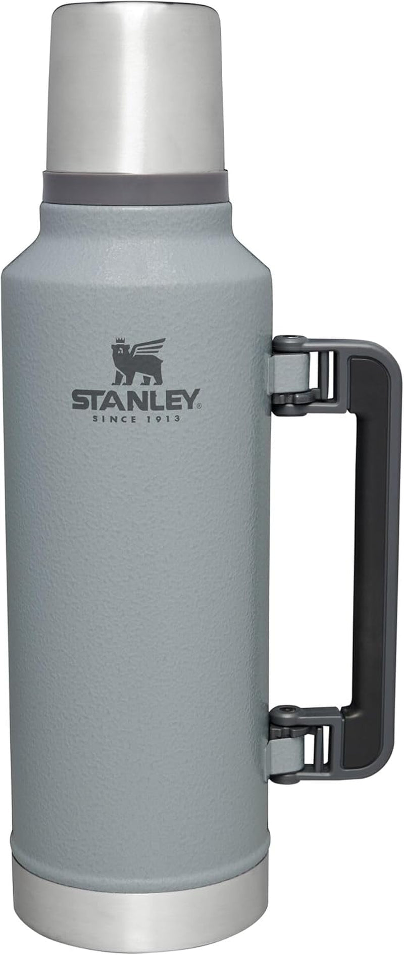 Classic Legendary Vacuum Bottle 1.5 Qt | Wide Mouth with Leakproof Cup Lid | Keep Drinks Hot or Cold | Packable for Travel | Insulated Stainless Steel Thermos | Bpa-Free | Hammertone Green