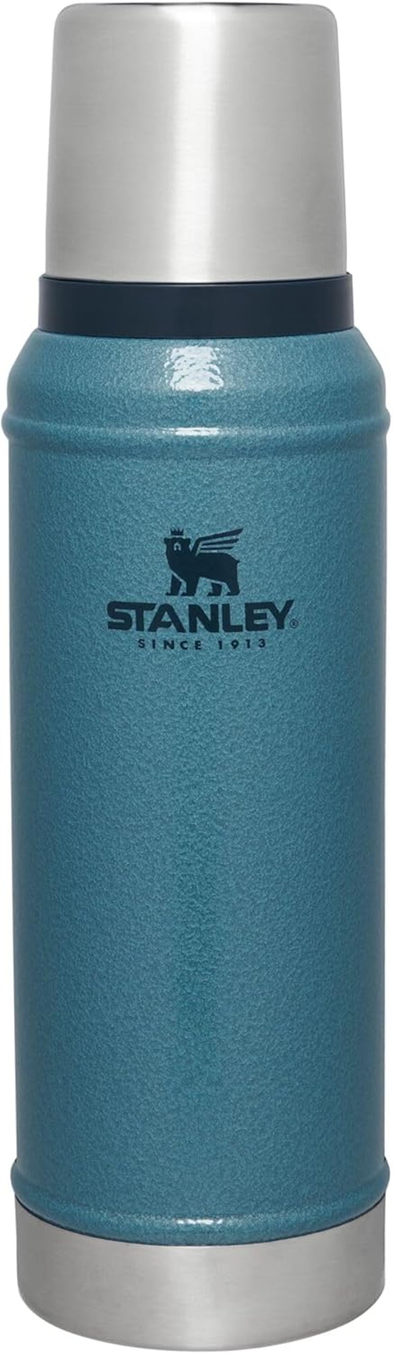 Classic Legendary Vacuum Bottle 1.5 Qt | Wide Mouth with Leakproof Cup Lid | Keep Drinks Hot or Cold | Packable for Travel | Insulated Stainless Steel Thermos | Bpa-Free | Hammertone Green
