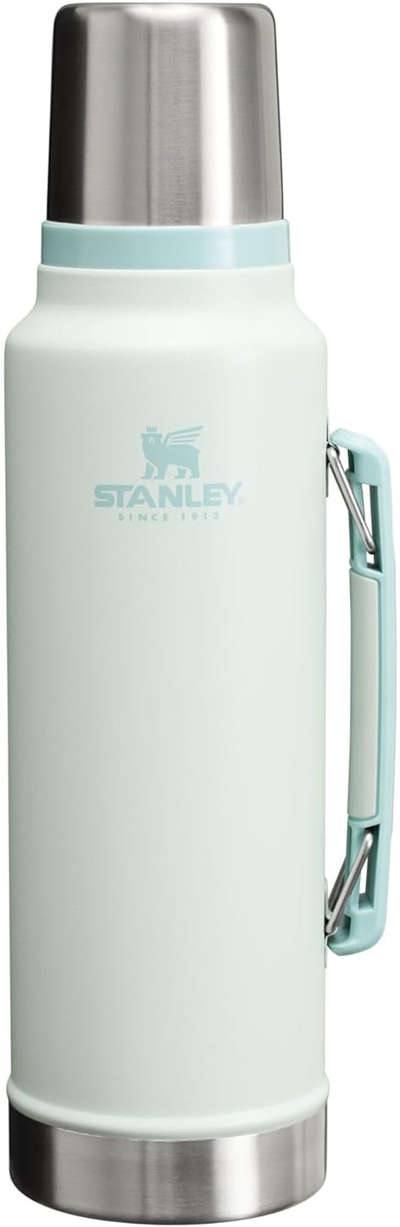 Classic Legendary Vacuum Bottle 1.5 Qt | Wide Mouth with Leakproof Cup Lid | Keep Drinks Hot or Cold | Packable for Travel | Insulated Stainless Steel Thermos | Bpa-Free | Hammertone Green