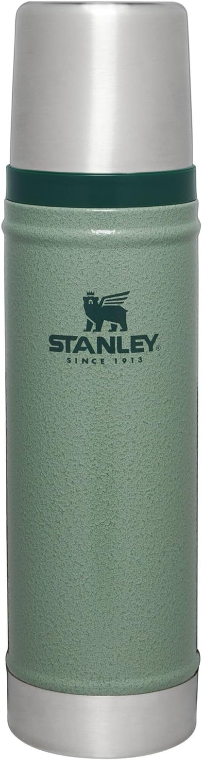 Classic Legendary Vacuum Bottle 1.5 Qt | Wide Mouth with Leakproof Cup Lid | Keep Drinks Hot or Cold | Packable for Travel | Insulated Stainless Steel Thermos | Bpa-Free | Hammertone Green