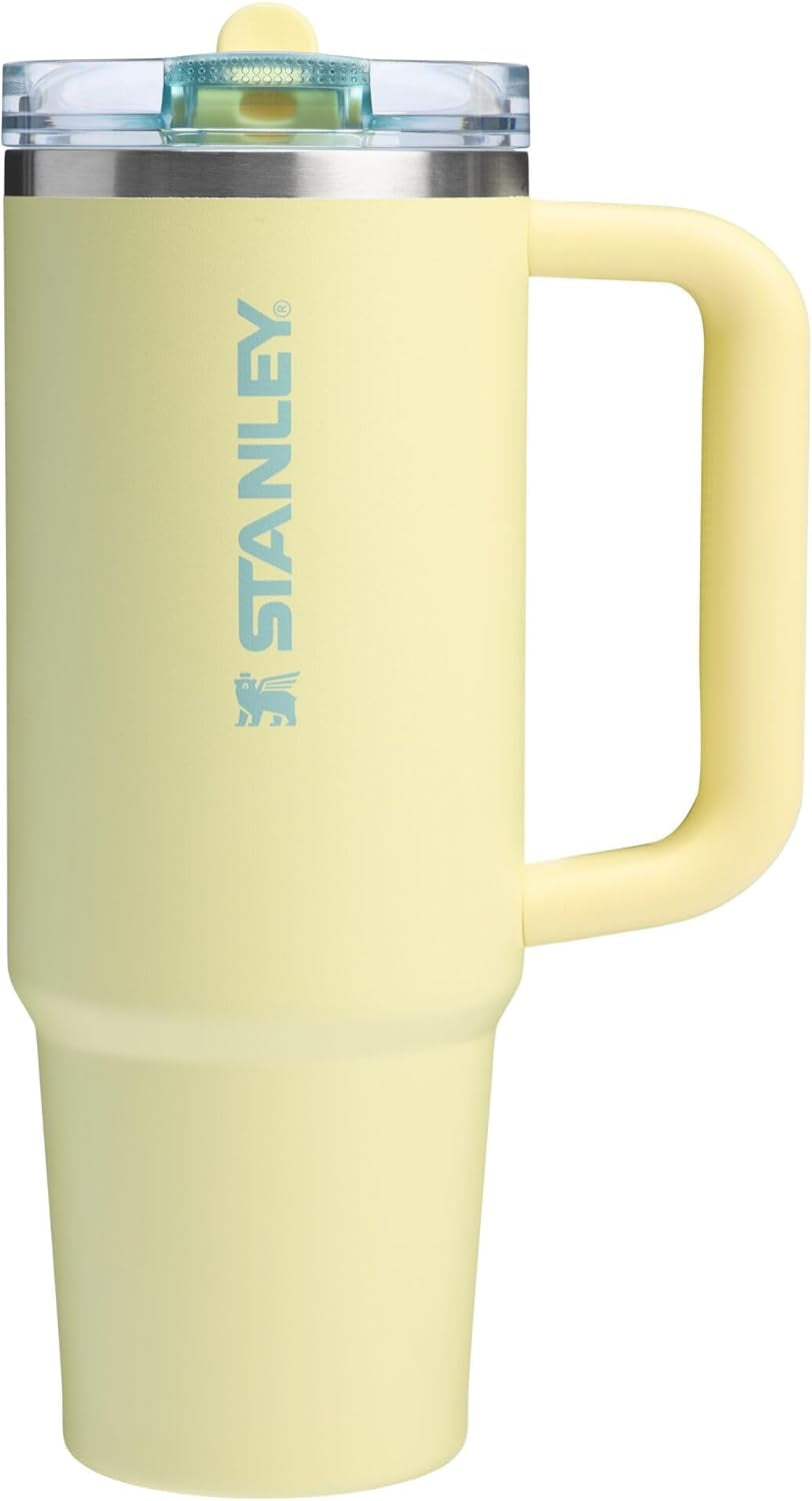 Quencher Protour Flip Straw Tumbler with Leakproof Lid | Built-In Straw & Handle | Cupholder Compatible for Travel | Insulated Stainless Steel Cup | Bpa-Free