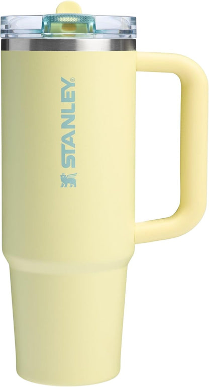 Quencher Protour Flip Straw Tumbler with Leakproof Lid | Built-In Straw & Handle | Cupholder Compatible for Travel | Insulated Stainless Steel Cup | Bpa-Free