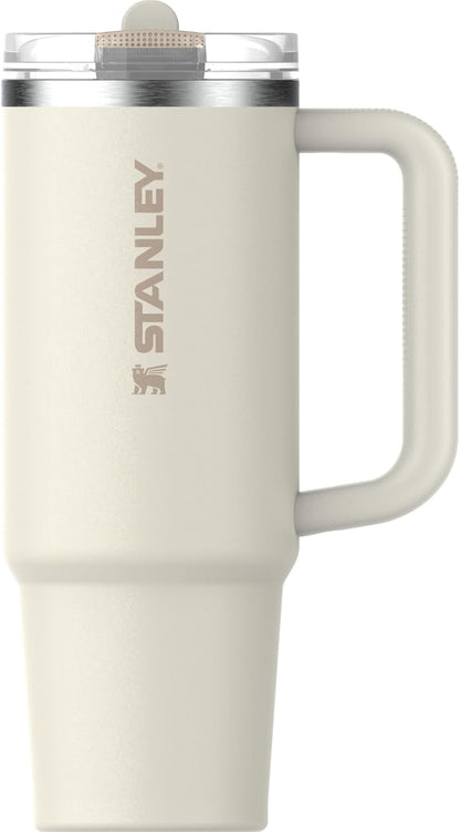 Quencher Protour Flip Straw Tumbler with Leakproof Lid | Built-In Straw & Handle | Cupholder Compatible for Travel | Insulated Stainless Steel Cup | Bpa-Free