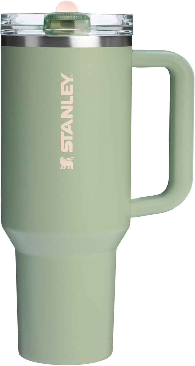 Quencher Protour Flip Straw Tumbler with Leakproof Lid | Built-In Straw & Handle | Cupholder Compatible for Travel | Insulated Stainless Steel Cup | Bpa-Free