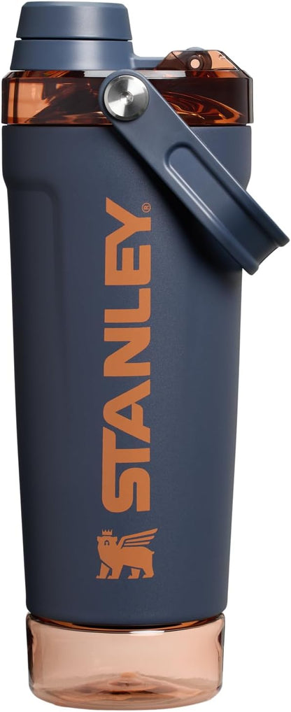 Activate Shaker Bottle 20 Oz | Leakproof Insulated Stainless Steel Shaker Cup | Base Storage and Twist on Fast Flow Lid | Protein Shakes and Pre Workout Powder | Bpa-Free | Twilight
