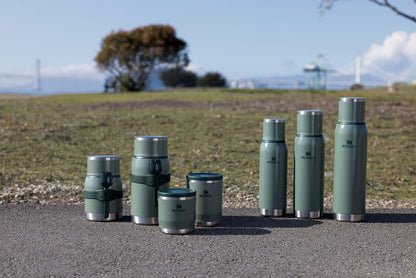 Adventure-To-Go Vacuum Bottle 25 Oz | Wide Mouth with Leakproof Cup Lid | Keep Drinks Hot or Cold | Packable for Travel | Insulated Stainless Steel Thermal Bottle | Bpa-Free | Hammertone Green