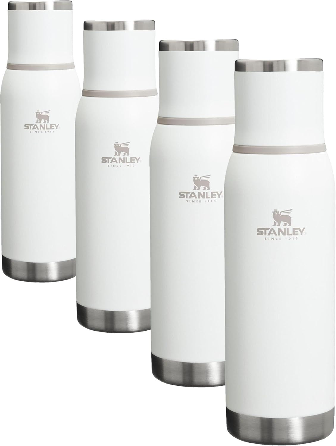 Adventure-To-Go Vacuum Bottle 25 Oz | Wide Mouth with Leakproof Cup Lid | Keep Drinks Hot or Cold | Packable for Travel | Insulated Stainless Steel Thermal Bottle | Bpa-Free | Hammertone Green