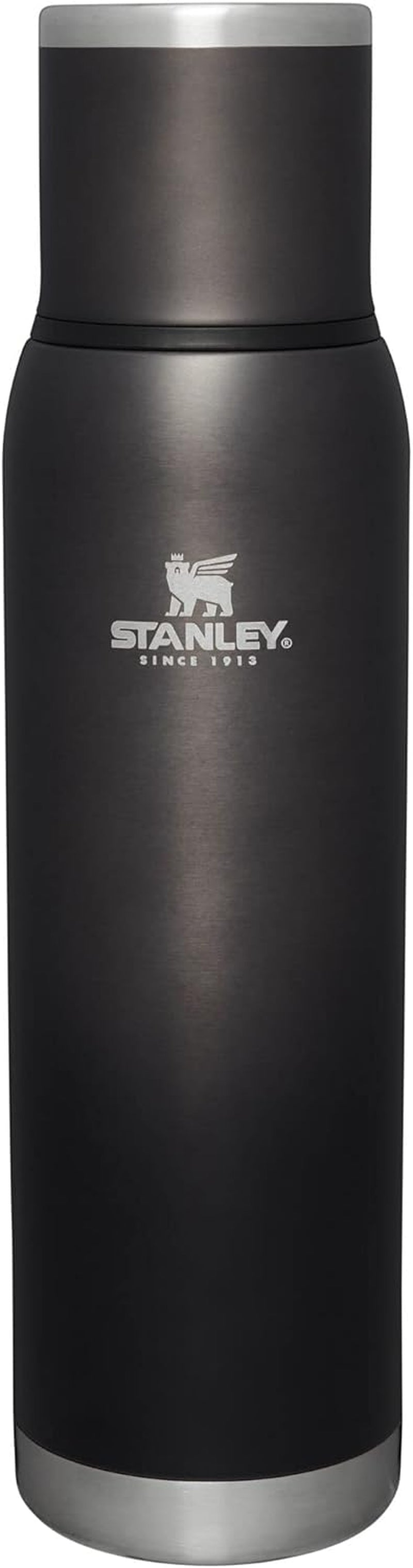 Adventure-To-Go Vacuum Bottle 25 Oz | Wide Mouth with Leakproof Cup Lid | Keep Drinks Hot or Cold | Packable for Travel | Insulated Stainless Steel Thermal Bottle | Bpa-Free | Hammertone Green