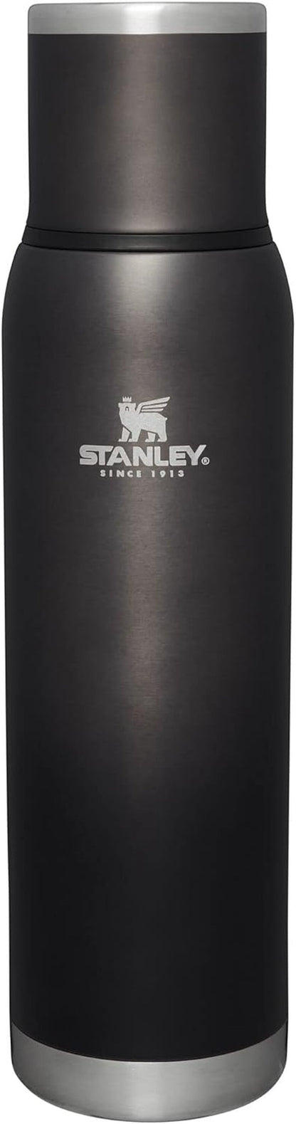 Adventure-To-Go Vacuum Bottle 25 Oz | Wide Mouth with Leakproof Cup Lid | Keep Drinks Hot or Cold | Packable for Travel | Insulated Stainless Steel Thermal Bottle | Bpa-Free | Hammertone Green