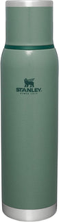 Adventure-To-Go Vacuum Bottle 25 Oz | Wide Mouth with Leakproof Cup Lid | Keep Drinks Hot or Cold | Packable for Travel | Insulated Stainless Steel Thermal Bottle | Bpa-Free | Hammertone Green