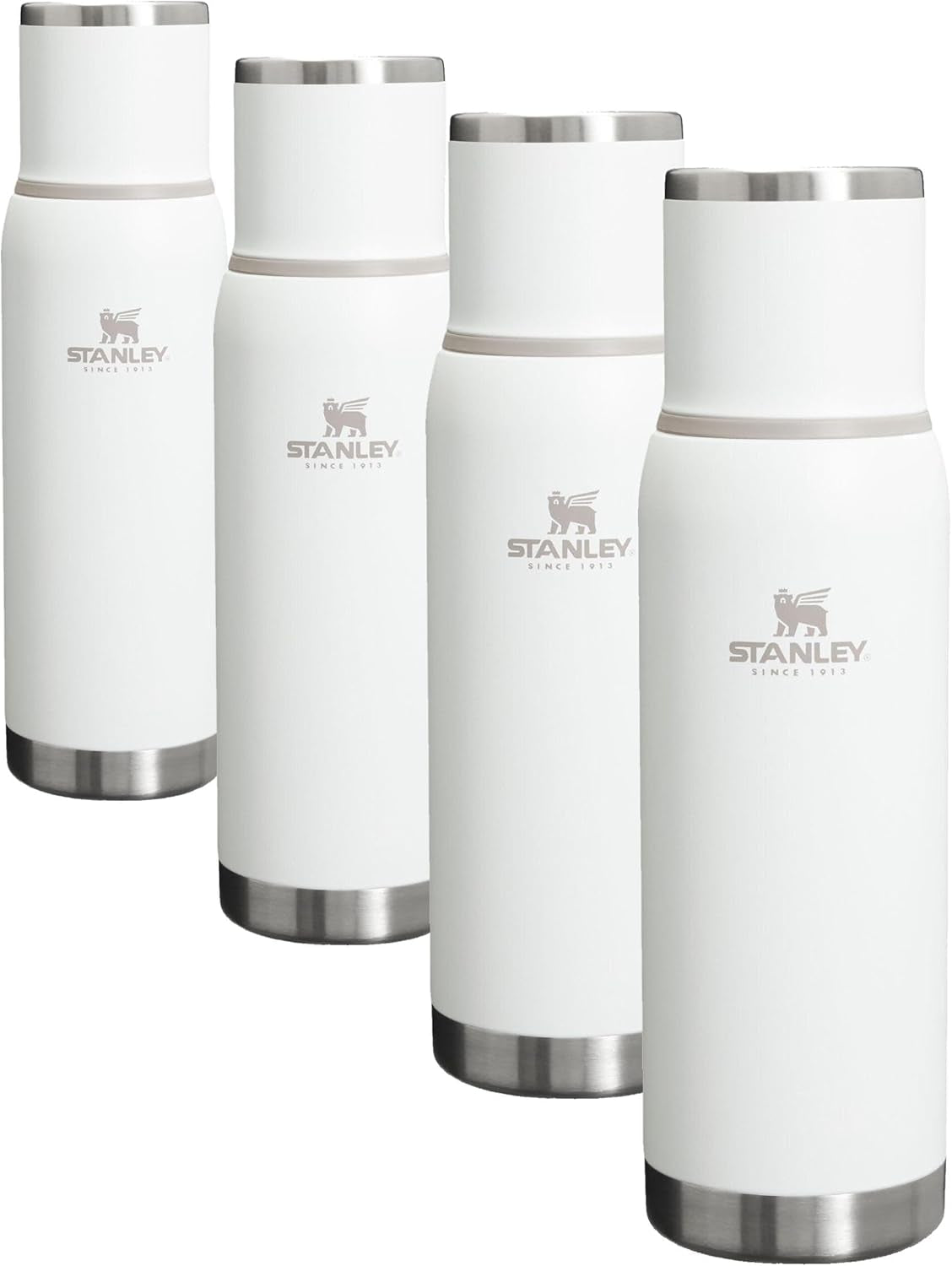 Adventure-To-Go Vacuum Bottle 25 Oz | Wide Mouth with Leakproof Cup Lid | Keep Drinks Hot or Cold | Packable for Travel | Insulated Stainless Steel Thermal Bottle | Bpa-Free | Hammertone Green