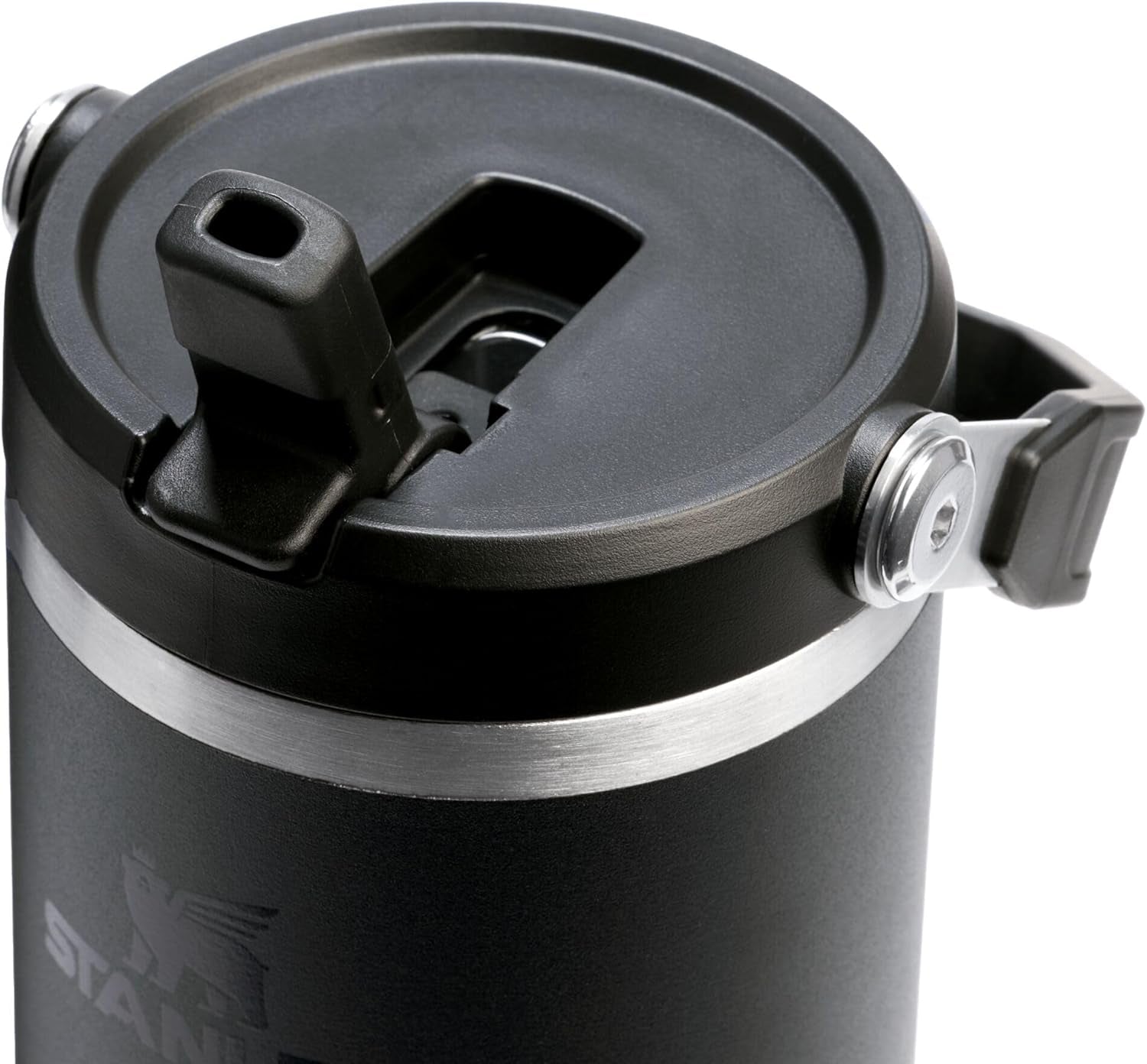 Iceflow 2.0 Flip Straw Tumbler with Handle 30 Oz | Twist on Lid and Flip up Straw | Leak Resistant Water Bottle | Insulated Stainless Steel | Bpa-Free | Black 2.0