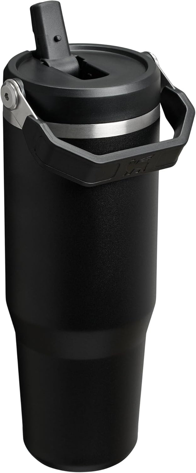 Iceflow 2.0 Flip Straw Tumbler with Handle 30 Oz | Twist on Lid and Flip up Straw | Leak Resistant Water Bottle | Insulated Stainless Steel | Bpa-Free | Black 2.0